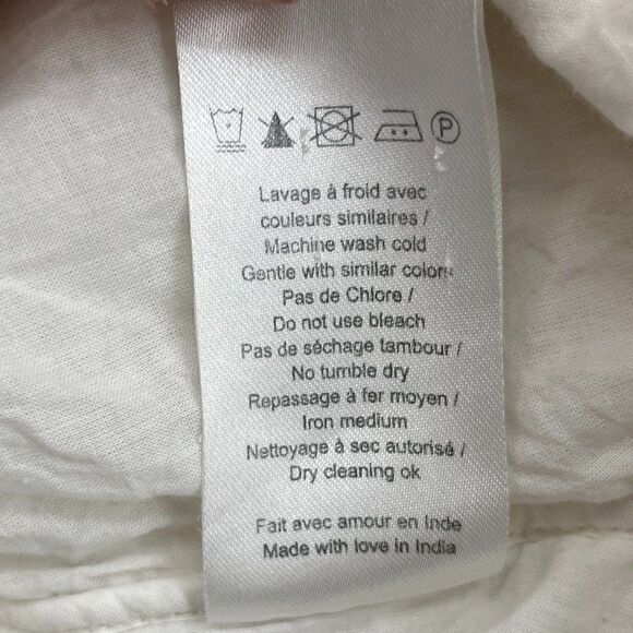 Sezane Pali Embroidered Dress White lace boho intricate short sleeve mini - Picture 13 of 16